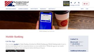Mobile Banking - Barksdale Federal Credit Union