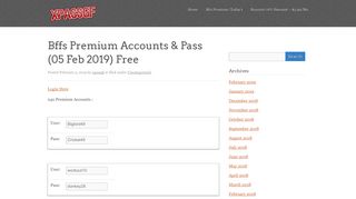 Bffs Premium Accounts & Pass - xpassgf
