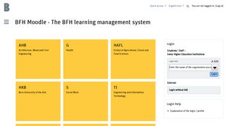 BFH Moodle - The BFH learning management system