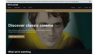 Subscription films on BFI Player