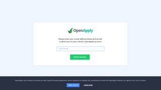 Login - OpenApply