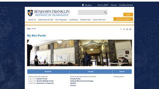 My Ben Portal - Benjamin Franklin Institute Of Technology