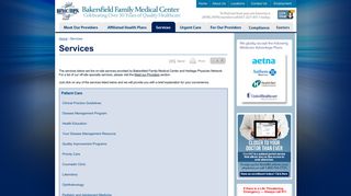 Services - Bakersfield Family Medical Center