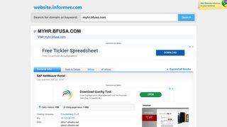 myhr.bfusa.com at WI. SAP NetWeaver Portal - Website Informer