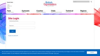 Site Login - British Gymnastics
