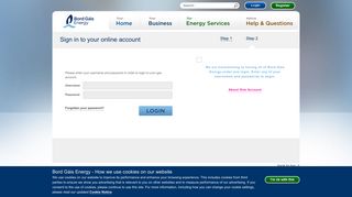 Bord Gáis Energy - Home gas - Login to your online account