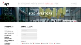 BGC Partners - Contact Us - Email Alerts