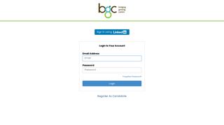 Login to your Account - BGC Group