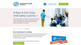 Child Safety - Boys & Girls Clubs of America
