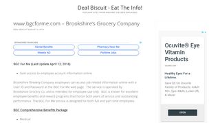 www.bgcforme.com – Brookshire's Grocery Company - Deal Biscuit