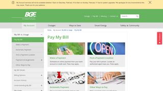 Pay My Bill | Baltimore Gas and Electric Company - BGE.com