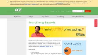 Smart Energy Rewards | Baltimore Gas and Electric ... - BGE.com