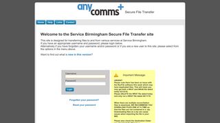 Secure File Transfer Login