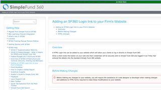 Adding an SF360 Login link to your Firm's Website - Simple Fund 360 ...