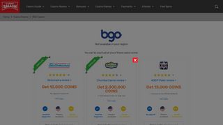 BGO Casino: BGO Casino: $300 Bonus on First Deposit