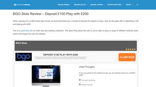BGO Slots | Get up to 50 FREE Spins on First Deposit