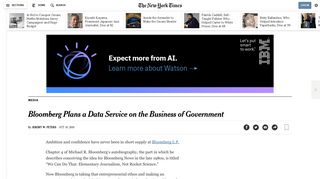 Bloomberg Government - The New York Times