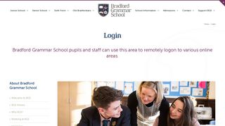 Login - Bradford Grammar School
