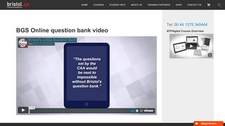 BGS Online question bank video - Bristol Groundschool