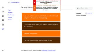 Faculty Resource Site