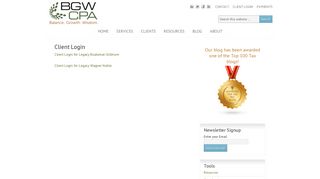 Client Login - BGW CPA, PLLC