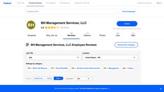 Working at BH Management Services, LLC: 183 Reviews | Indeed.com