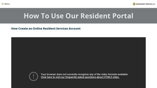 How To Use Our Resident Portal - BH Management