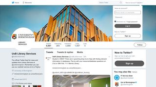 UoB Library Services (@UoBLibServices) | Twitter