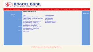 NetBanking Demo - Bharat Bank
