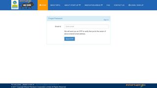 Forgot Password - BPCL StartUp