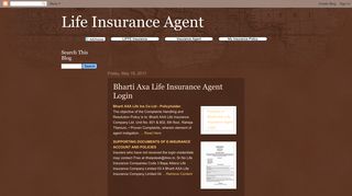 Bharti Axa Life Insurance Agent Login