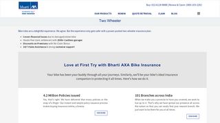 two wheeler | Bharti AXA GI - Bharti AXA General Insurance