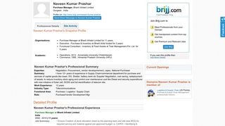 Naveen Kumar Prashar's Profile - Purchase Manager, Bharti Infratel ...