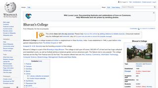 Bhavan's College - Wikipedia