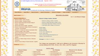 Bhavan's College, Andheri, Mumbai - bhavans.info