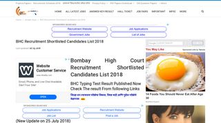 BHC Recruitment Shortlisted Candidates List 2018 - GovNokri