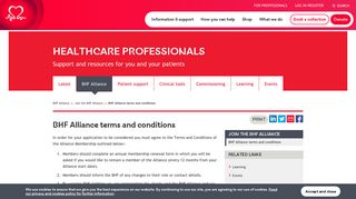 BHF Alliance terms and conditions - BHF Alliance - Healthcare ...