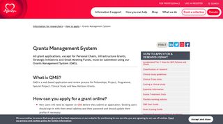 Grants Management System - British Heart Foundation