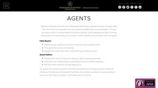 Agents - Berkshire Hathaway HomeServices Ambassador Real Estate