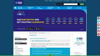 BHIM SBI Pay - SBI Corporate Website