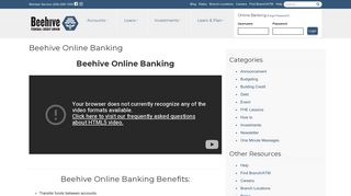 Beehive Online Banking - Beehive