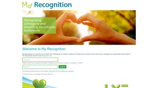 My Recognition - Login
