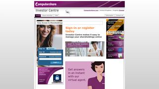 Investor Centre: Computershare - Shareholder Services