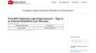 Find BHP Webmail Login Page Account - Sign In to webmail ...