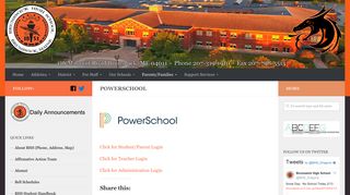 PowerSchool - Brunswick High School - Brunswick School Department