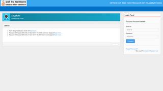 STUDENT Student Exam Portal - Banaras Hindu University