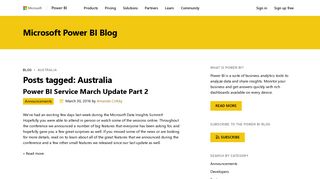 Australia - Power BI - Microsoft