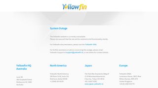 Yellowfin Portal Login Page