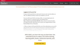 Logging in to BI Launch Pad - The Complete Reference™ SAP ...