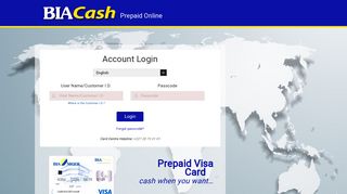 BIACash | Prepaid Online